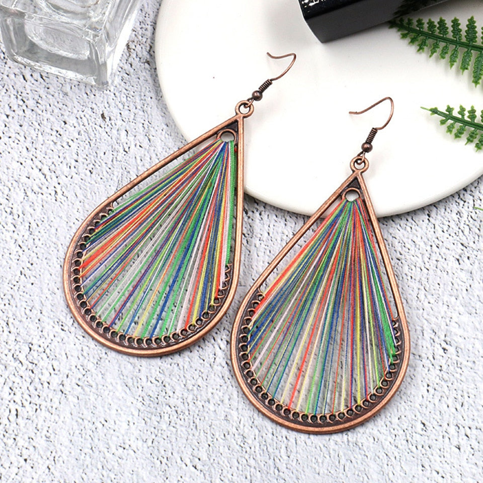 Woven Oasis Handmade Drop Earrings