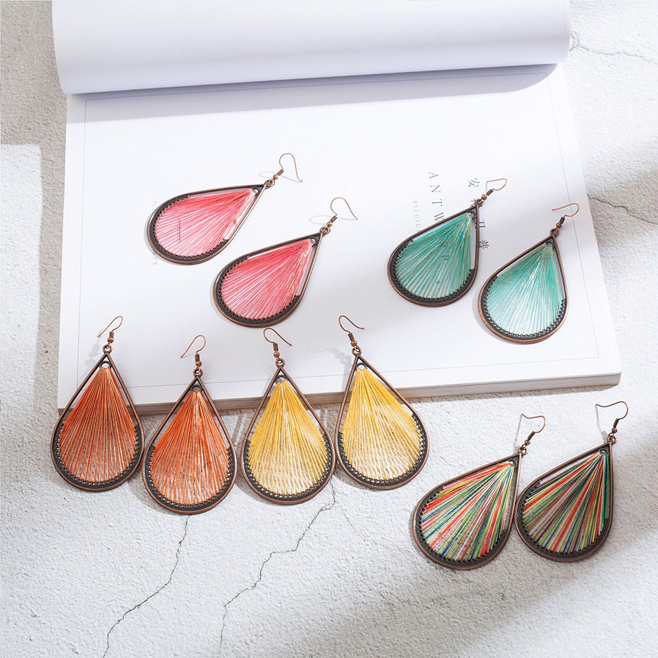 Woven Oasis Handmade Drop Earrings