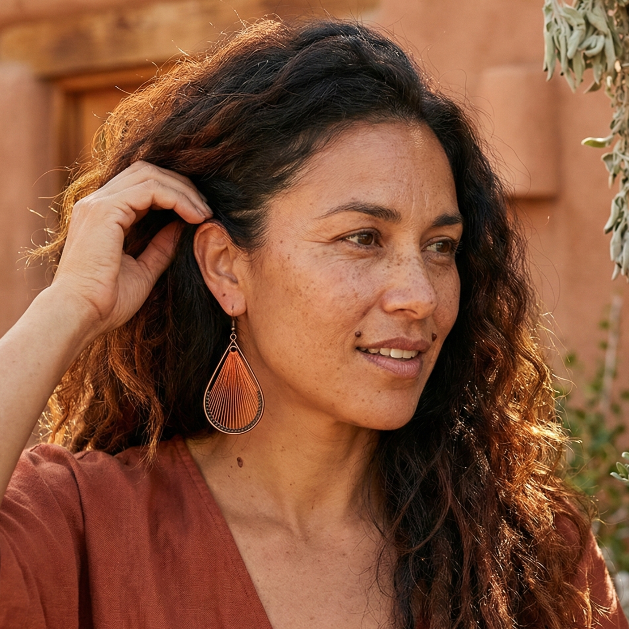 Woven Oasis Handmade Drop Earrings