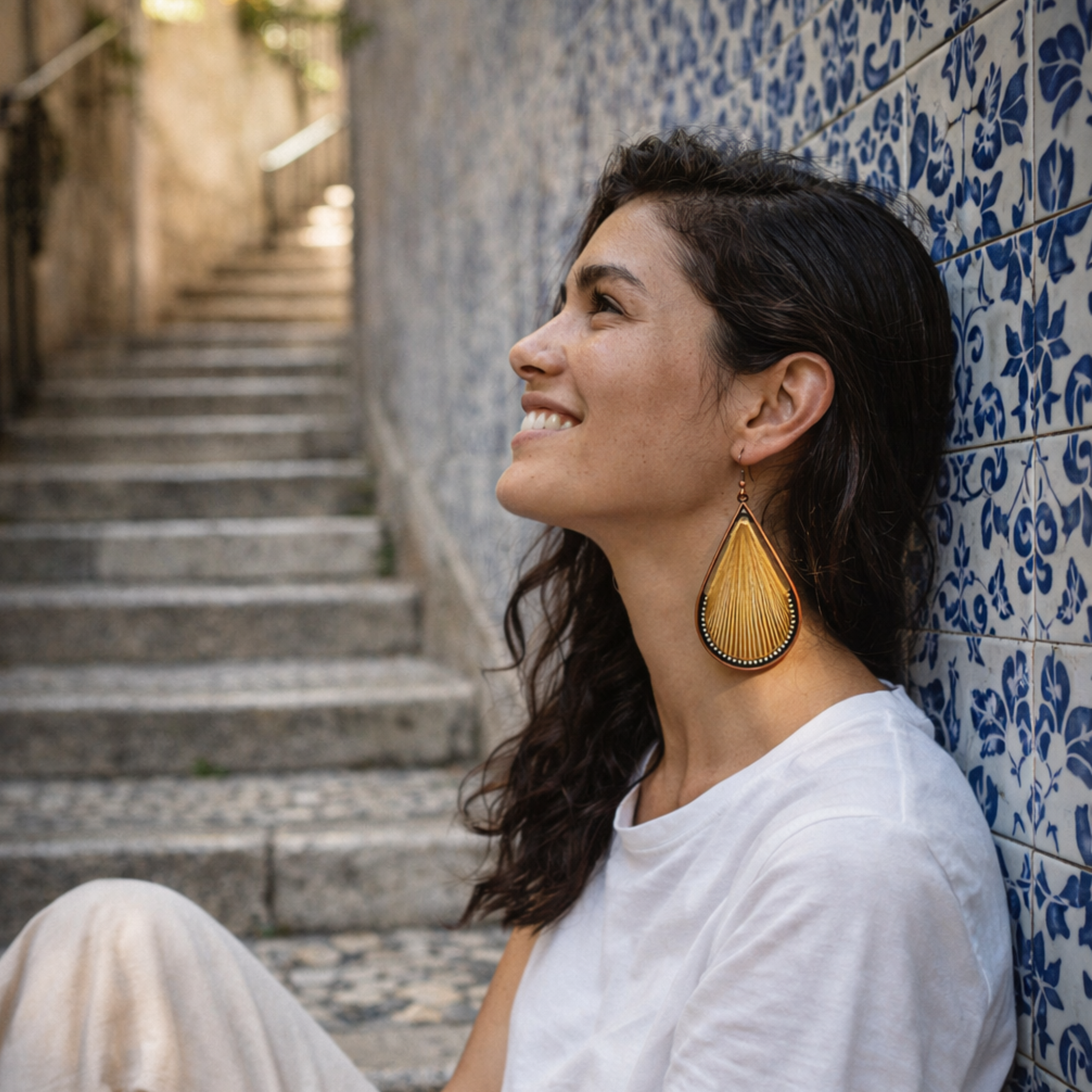 Woven Oasis Handmade Drop Earrings