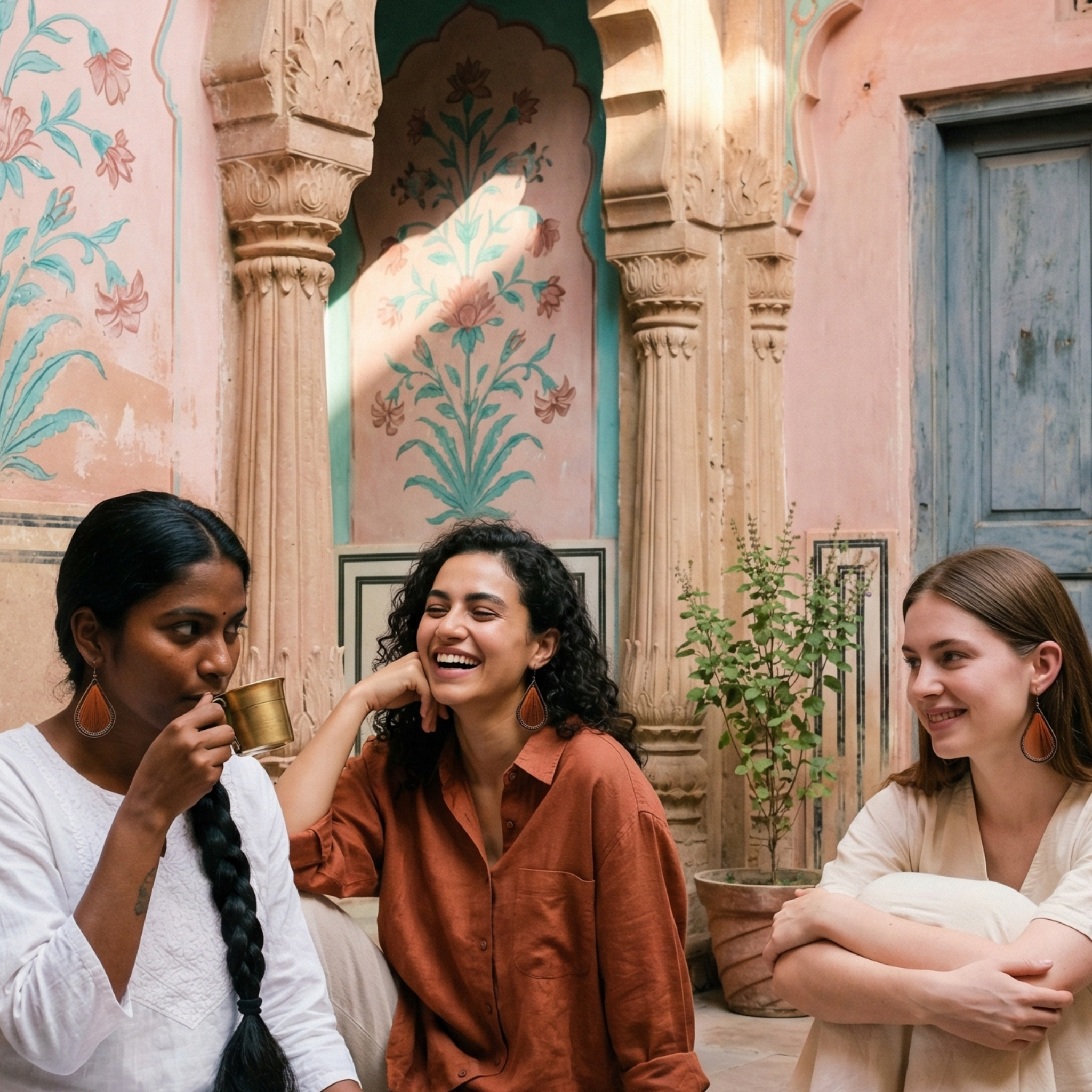 Woven Oasis Handmade Drop Earrings